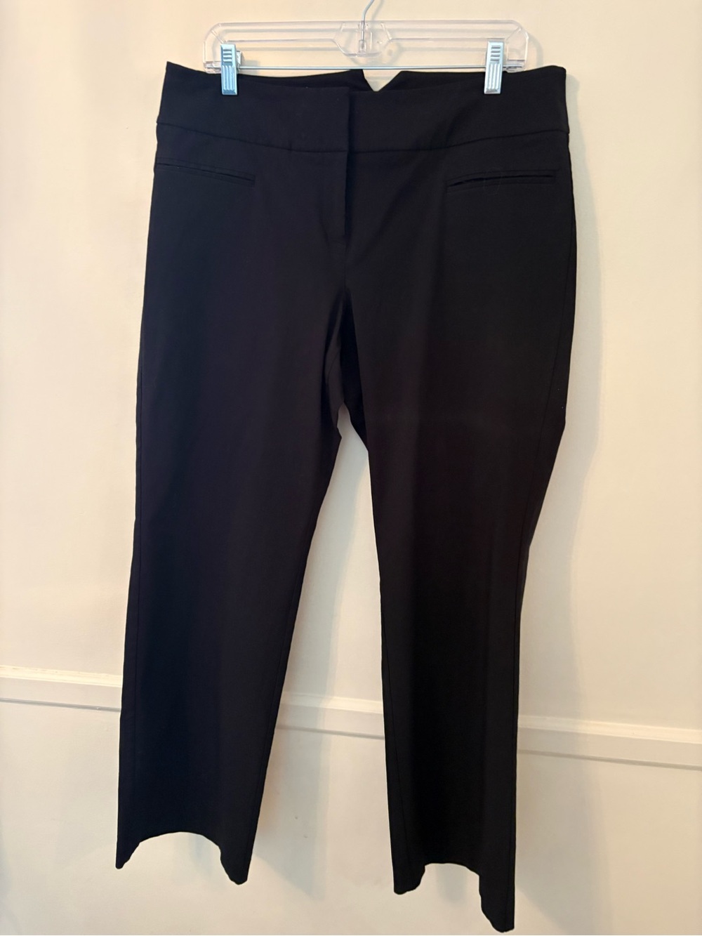 Lane Bryant Black Dress Pants- Straight Leg- Stretch-Sz 2(16-18)  waist 36 !